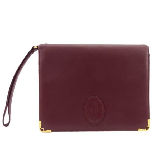 Cartier Clutch Bag Mustline Authentic Used